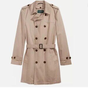 NEW RALH LAUREN JACKET TRENCH COAT DETACHABLE LINER - SMALL ADULT OR 20 YOUTH